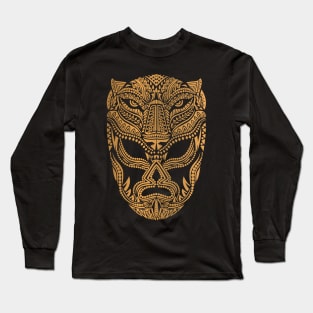 Balam Mascara Guerrero Jaguar Mex Art Long Sleeve T-Shirt